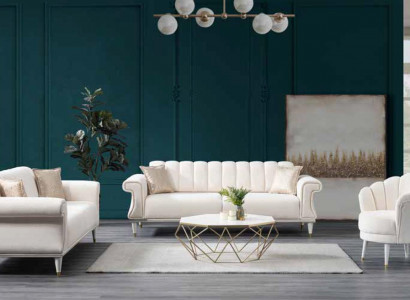 Weißer Wohnzimmer Zweisitzer Luxus Sofas Moderne Stil Couchen Möbel