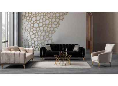  Luxussofa Gepolstertes 2-Sitzer Bequemes Sofa Moderner Sofastil Beige Farbe Neu