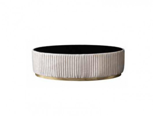 Weißer Couchtisch Wohnzimmermöbel Luxus Tisch Abstelltisch Modern Design