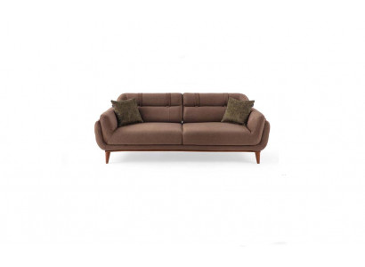 Brauner Polster Dreisitzer 3-Sitzer Wohnzimmer Sofas Exklusive Couch