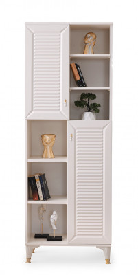 Jugendzimmer-Set 4tlg Bett Nachttisch Kleiderschrank Bücherregal Beige Einfarbig