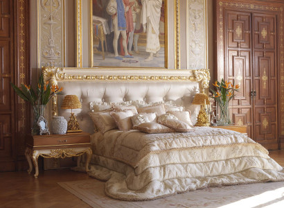 Chesterfield Bett Luxus Doppel Betten Italienische Möbel Einrichtung Boiserie