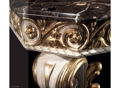 Designer Couchtisch mit Marmorplatte im klassischen Stil	