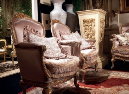 Sessel Lehnstuhl Lese Stuhl Ohrensessel Luxus Sofa Polster Italienische Möbel