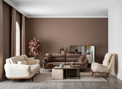 Sofagarnitur 331 Sitzer Couchtisch Set Design Polster Couchen Moderne 4tlg