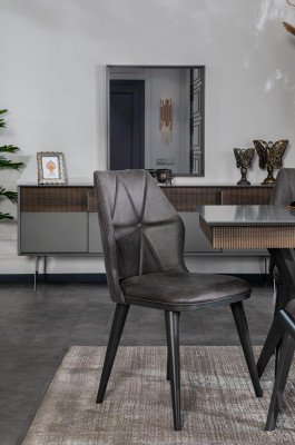 Set Tisch 4x Stühle Bank Set Garnitur Designer Holz Esszimmer 8tlg
