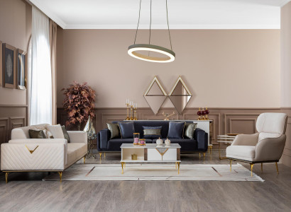 Couch Sitz 331 Sitzer Couchtisch 5tlg Design Metall Neu Garnitur Polster