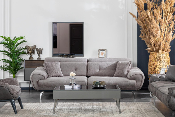 Sofagarnitur 3+1Sitzer Set Couchtisch Beistelltisch Design Polster Meble