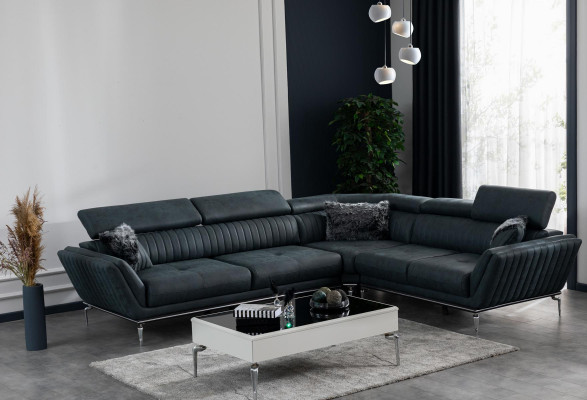 Ecksofa L-Form Couch Wohnlandschaft Modernes Designsofa Kunstleder neu
