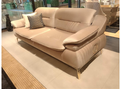 Wohnzimmer Sofa 3 Sitzer Beige Design Stil Möbel Moderne Sofas Neu