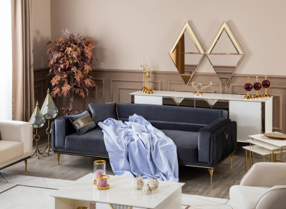 Sofa Couch Wohnzimmer Möbel Couchen Sofas Dreisitzer 3 Sitz Textil Stoff