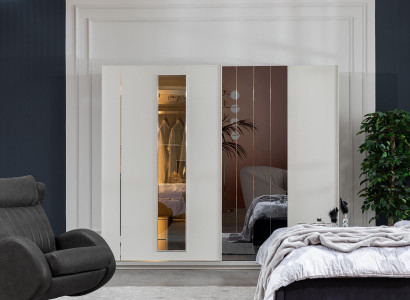 Schrank Luxus Schränke Kleiderschrank Holz Möbel Schlafzimmer 250cm