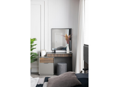 Schminktisch Spiegel Schlafzimmer Möbel Design Set Neu Set Grau Holz