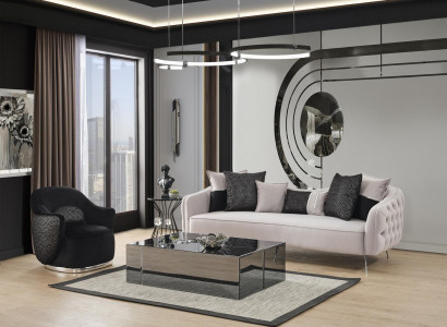 Sofagarnitur 31 Sitzer Couchtisch Komplett Set Designer 3tlg Wohnzimmer