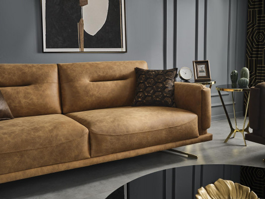 Wohnzimmer Sofa 3 Sitzer Textil Polster Dreisitzer Couch Italienische Möbel