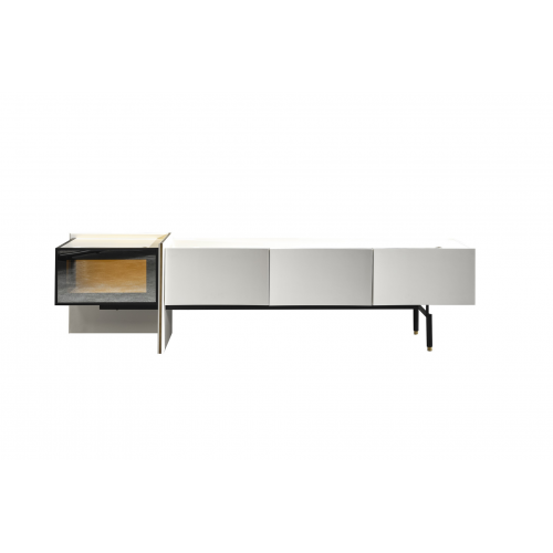 Wohnzimmer tv Ständer Möbel rtv Fernseher Sideboard Stil Weiß Luxus Holz