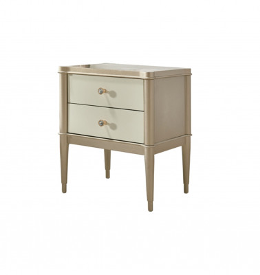 Nachttisch Beistelltisch Tisch Holz Tische Möbel Nachttische Beige Schlafzimmer