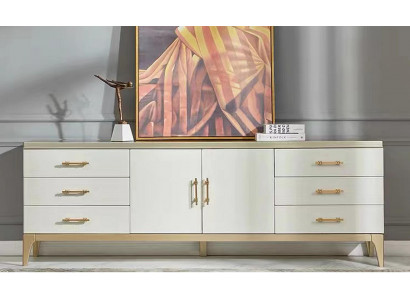Sideboard Kommode Designer Luxus Schränke Holz Weiß Kommoden Schrank