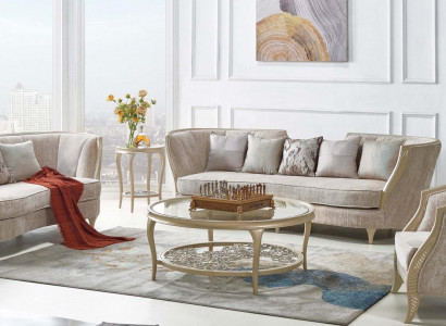 Hotel Möbel Einrichtung Sofagarnitur Stoff Sofa Klassischer Couch 321