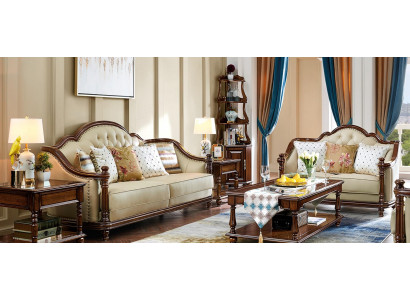 Klassische Design Sofagarnitur 3+2 Sitzer Garnitur Sofa 2 tlg Set