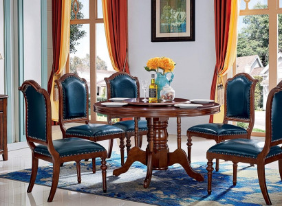Tische Runde Möbel Esszimmer Esstisch Luxus Rund Tisch Massiv Holz