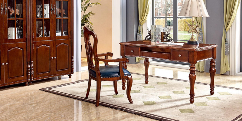 Büro Schreibtisch Armlehnenstuhl Arbeitszimmer Büro Einrichtung Möbel