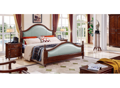 Bett Doppelbett Holzbett Möbel Massivholz Schlafzimmer Holz Betten