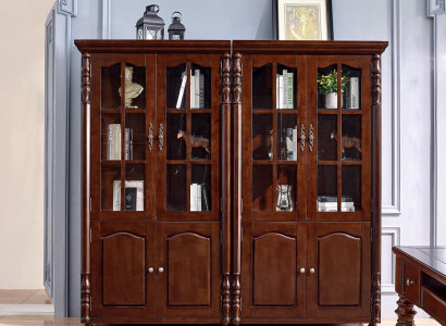 Bücherregal Vitrine Vitrinenschrank Regal Holz Schrank Bücherschrank