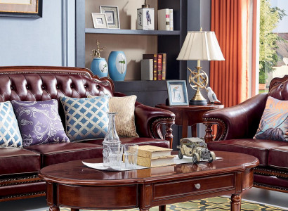 Klassischer Couchtisch Tisch Wohnzimmer Tische Holz Couchtische Möbel