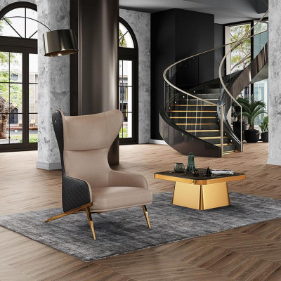Luxus Sessel Einsitzer Sofa Couch Möbel Einrichtung Kanzlei Hotel Neu