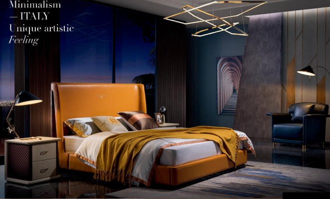 Bett Nachttisch 3 tlg. Schlafzimmer Set Design Modern Luxus Betten Gruppe