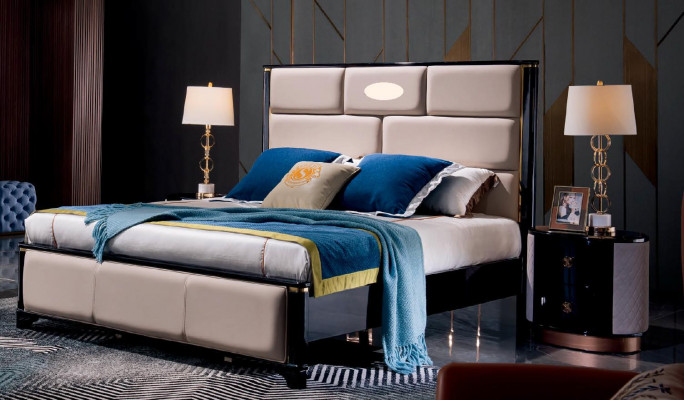 Schlafzimmer Holzbett Echtes Holz Bett Betten Hotel 180x200 Stil Massive