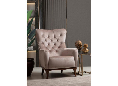 Sessel Einsitzer Luxus 1 Sitzer Polster Sitz Designer Textil Sitz Stoff Modern