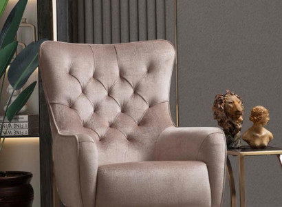 Sessel Einsitzer Luxus 1 Sitzer Polster Sitz Designer Textil Sitz Stoff Modern