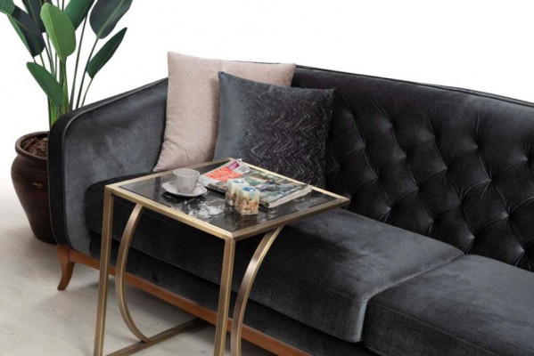 Luxus Couch Sofagarnitur Komplette Couchgarnitur 4+1 Sitzer Sessel Stoff Set Neu