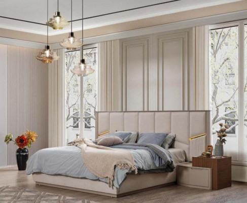 Exklusives Doppelbett Polsterbetten Schlafzimmer Moderne Einrichtung