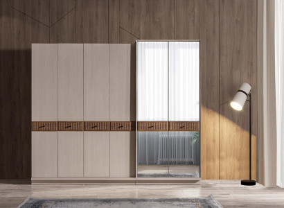 Stilvoller Kleiderschrank Moderner Glasschrank Schlafzimmer Schränke