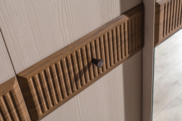 Stilvoller Kleiderschrank Moderner Glasschrank Schlafzimmer Schränke