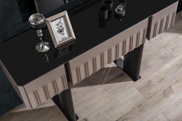 Elegantes Schlafzimmer Set Kosmetiktisch Spiegel Luxus Möbel 2tlg Möbel