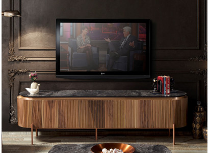 Stilvoll TV Lowboard Braun Farbe Luxuriös Möbel für Wohnzimmer Neuheit