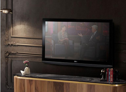 Stilvoll TV-Lowboard Braun Farbe Luxuriös Möbel für Wohnzimmer neu