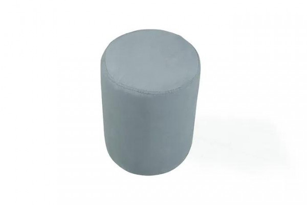  Luxuriöser Sitzhocker mit weißem Textilbezug und MDF-Gestell Neu