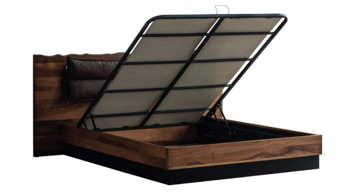  Moderne Holz Schlafzimmer Garnitur Designer Doppelbett Nachtkonsole 5tlg