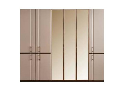 Beiger Kleiderschrank Luxus Schrank 6-türiger Schlafzimmer Schrank Neu