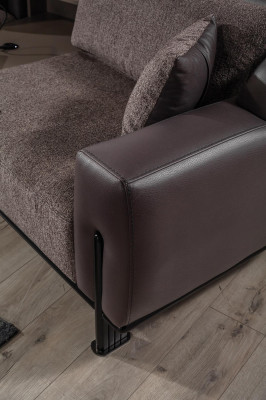 3-Sitzer Sofa Inklusiver Beistelltisch Komfortable Wohnzimmer Couch
