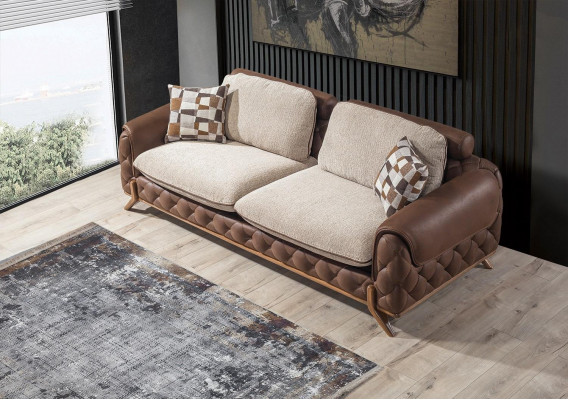 Stilvolles 3-Sitzer Sofa Designer Wohnzimmer Couch Exklusiver Dreisitzer