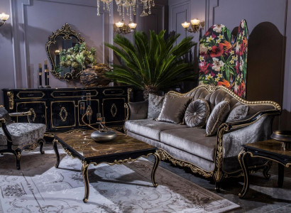 Sofagarnitur Sofa Kommode Beistelltisch Couchtisch Sessel Sofas Set 5tlg.