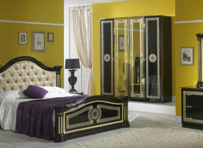 Schlafzimmer Set Stil Modern Bett Nachttisch Kommode Bett Möbel 6tlg. Gruppe neu