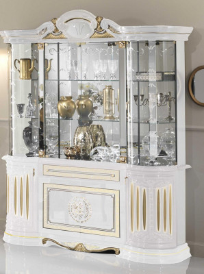 Anrichte Luxus Schaufenster Vitrine Glas Schrank Modern Stil Italienische Möbel