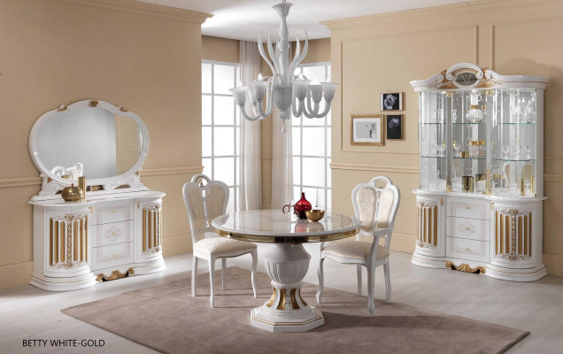 Italienische Luxus Möbel xxl Vitrine Kommodenschrank Glas Designer Schrank Neu